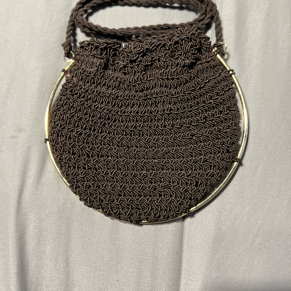 Elegant Brown Woven Bag